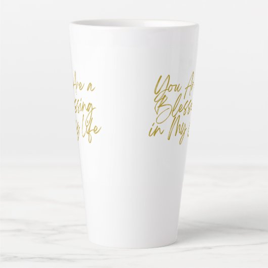 Je bent een zegen in mijn leven lange Mok (Voorkant)