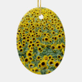 Je bent een Zegen voor Mij Zonnebloem Keramisch Ornament (Achterkant)