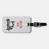 Je bent een zevengrote illustratie bagagelabel (Voorkant horizontaal)