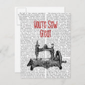 Je bent een zevengrote illustratie briefkaart (Voorkant / Achterkant)