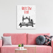 Je bent een zevengrote illustratie canvas afdruk (Insitu (Woonkamer))