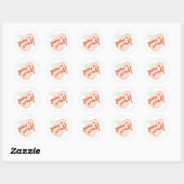 Je bent een zomerse sticker perzik (Vel)