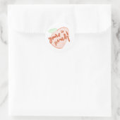 Je bent een zomerse sticker perzik (Tas)
