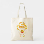 Je bent Eggcellent Mom Fun Schattigee Cartoon Retr Tote Bag (Achterkant)
