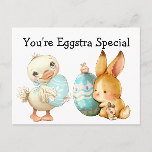 Je bent Eggstra Speciaal Briefkaart (Voorkant)