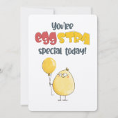 Je bent Eggstra Special vandaag! Een krakende leuk Kaart (Voorkant)
