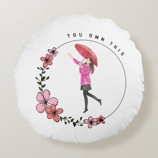 Je bent eigenaar van dit rond kussen (Voorkant)