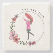 Je bent eigenaar van dit stenen onderzetter (Voorkant)