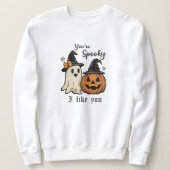 Je bent eng, ik vind je leuk Dames Halloween Trui (Design voorkant)