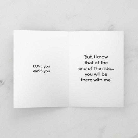 JE BENT ER AAN HET EINDE VAN DE RIDE KAART (Binnen)