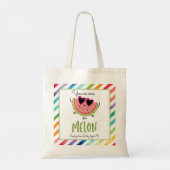 je bent er één in een meloen Canvas tas (Achterkant)