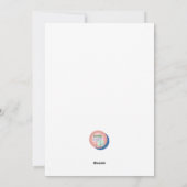 Je bent er een in een meloen feestdagenkaart (Achterkant)