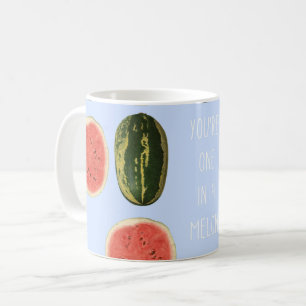 "Je bent er een in een meloen" Fruit Dank je Mok G