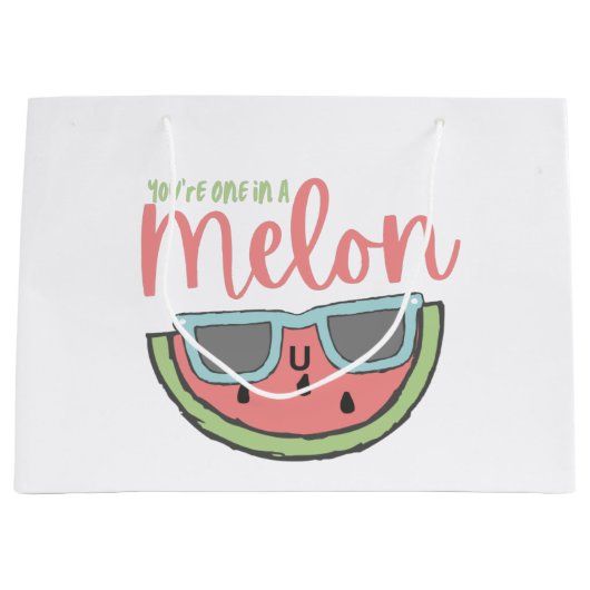 Je bent er één in een Melon Gift Bag Groot Cadeauzakje