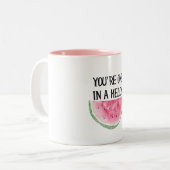 Je bent er één in een Melon mok (Voorkant links)