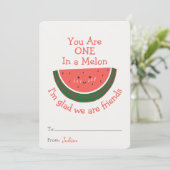 Je bent er een in een Melon Valentijnsdag klasloka (Staand voorkant)