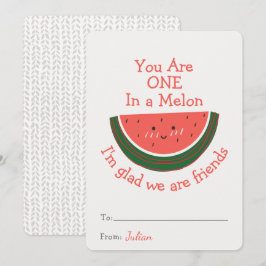 Je bent er een in een Melon Valentijnsdag klasloka