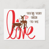 Je bent erg aardig tegen me grappig Valentijn Brie Briefkaart (Voorkant)