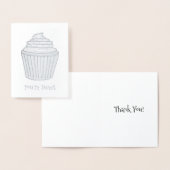 Je bent erg bedankt, Bedankt die de Cupcake-Cake h Folie Kaarten (Display)
