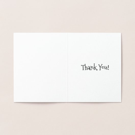 Je bent erg bedankt, Bedankt die de Cupcake-Cake h Folie Kaarten (Binnen)