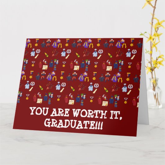 JE BENT ERG DAT HET AFSTUDEREN!!! KAART (Gele Bloem)