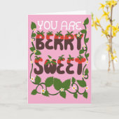 Je Bent Erg Lekker Chocolade Aardbeien Kaart (Gele Bloem)