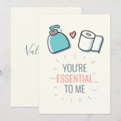 Je bent essentieel voor mij feestdagenkaart (Voorkant / Achterkant)