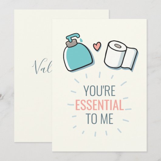 Je bent essentieel voor mij feestdagenkaart (Voorkant / Achterkant)