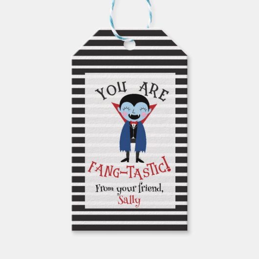 Je bent FangTastic Kinderen Halloween Favor Party Cadeaulabel (Voorkant)