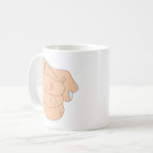 Je bent Fired Finger Koffiemok (Voorkant links)