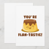 Je bent Flan-Tastic Bedankkaart (Voorkant / Achterkant)