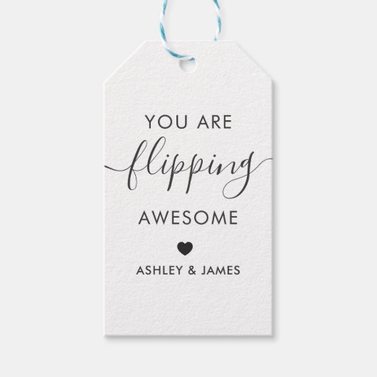 Je bent Flipping Geweldige Gift Label, Kraft Cadeaulabel (Voorkant)