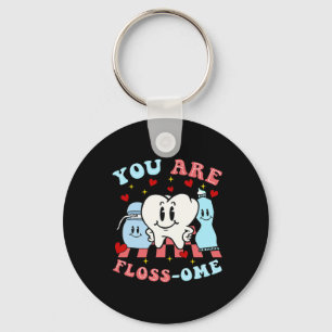 Je bent Floss-ome Schattige Tanden Sleutelhanger