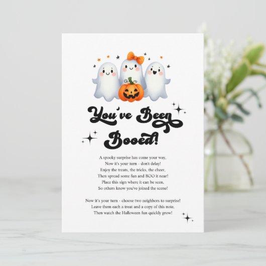 Je Bent Geboeid Halloween Buurtspelkaart Kaart (Staand voorkant)