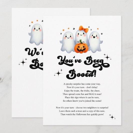 Je Bent Geboeid Halloween Buurtspelkaart Kaart (Voorkant / Achterkant)