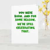 Je bent geboren, blanco kaart (Gele Bloem)