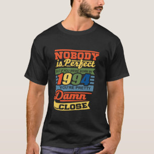 je bent geboren in 1994 30 jaar oud 30e bi t-shirt