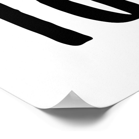 Je bent geboren om echt te zijn, niet perfect poster (Hoek)