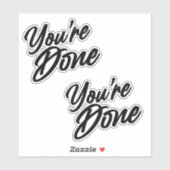 Je bent Gedaane stickers (Vel)