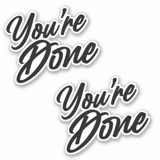 Je bent Gedaane stickers (Voorkant)