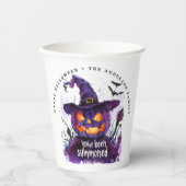 Je bent gedagvaard als Paarse pompoenheks Papieren Bekers (Voorkant)