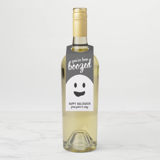 Je bent gedronken - Grappige Halloween feestfles Flessenhanger (Op fles)