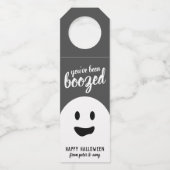 Je bent gedronken - Grappige Halloween feestfles Flessenhanger (Voorkant)