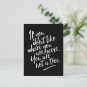 Je bent geen boom - Inspirerend Kaart (Staand voorkant)