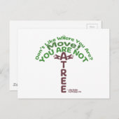 Je bent geen boom! - Jim Rohn Briefkaart (Voorkant / Achterkant)