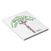 Je bent geen boom! - Jim Rohn Notitieblok (Schuin)