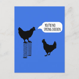 Je bent geen Briefkaart voor kippen in de lente