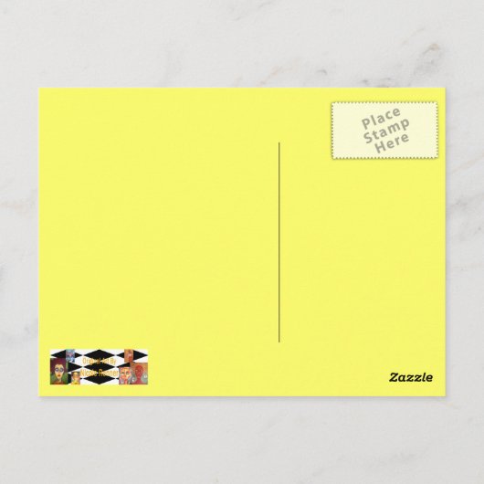 Je bent geen engel briefkaart (Achterkant)