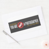 Je bent geen fotograaf set van twee Stickers (Envelop)