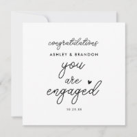 Je bent geëngageerd gefeliciteerd Verloving